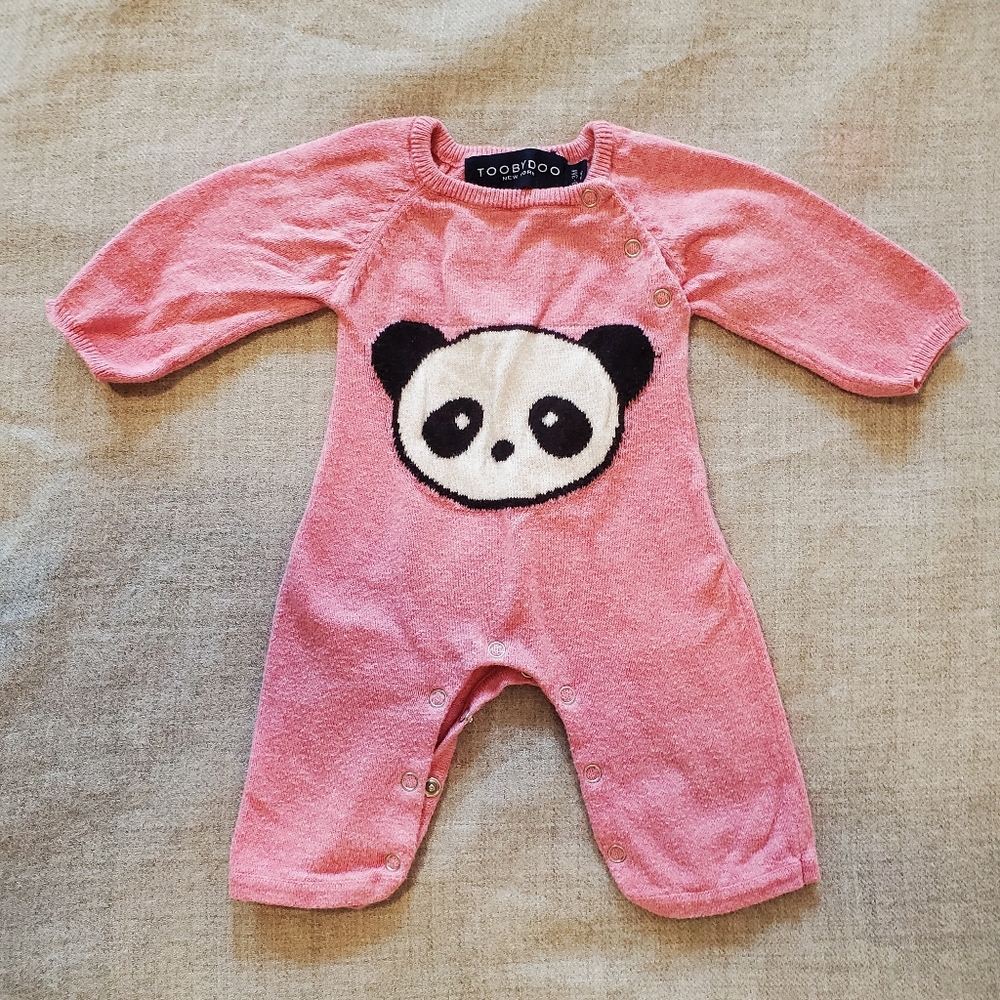 Toobydoo Pink Panda Jumpsuit